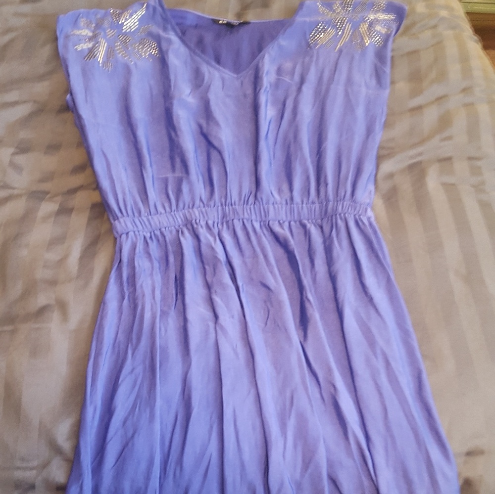 Satin high-low dress